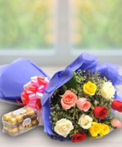 onlineflowerdelivery,gift,present,mixedroses,chocolates,red,pink,yellow,roses