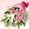 lilies,glassvase,vase,special,onlineflowerdelivery,wrap,lilywrap,gift